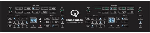 Speed Queen® SF7 3.5 Washer, 7.0 Cu. Ft Electric Dryer White Stack Laundry-4