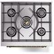 Ilve® Nostalgie II Series 30" Burgundy Pro Style Dual Fuel Range-4