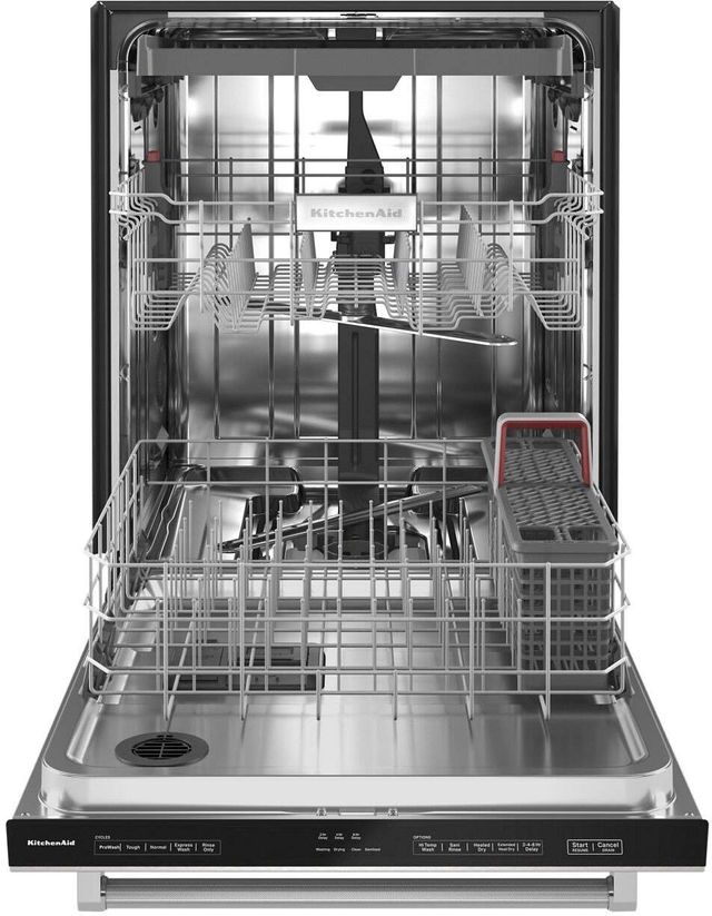 KitchenAid® 24" Stainless Steel with Printshield Built In Dishwasher-2
