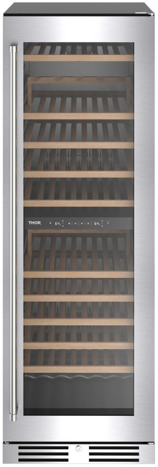 Thor Kitchen® 24" 14.05 Cu. Ft. Stainless Steel Dual Zone Wine Cooler -2