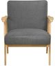 Homelegance® Omara Dark Gray/Natural Accent Chair-2