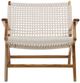 Dovetail Furniture Calvin Natural Stained/White Rope/Wooden Occasional Chair-1