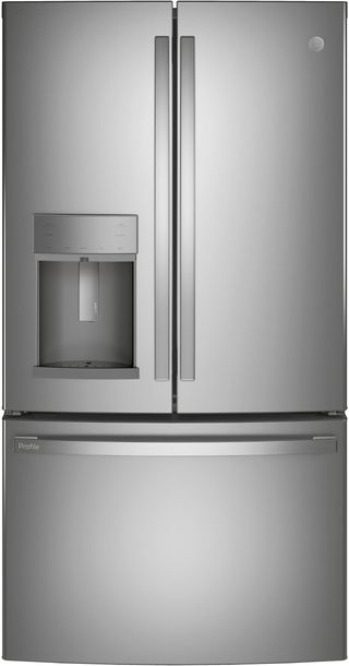 GE Profile™ 36" 22.1 Cu. Ft. Fingerprint Resistant Stainless Steel Counter Depth French Door Refrigerator