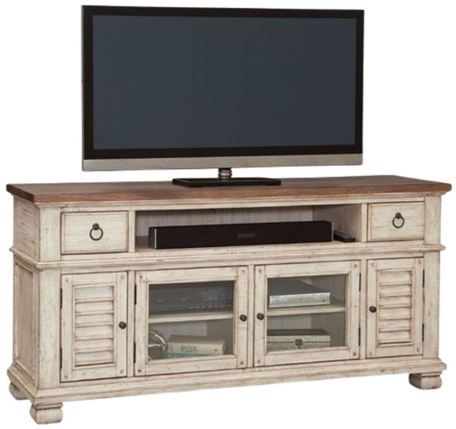 Napa Furniture Design Belmont Brown/White 66" Entertainment Center-1