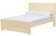 Crate Designs™ Furniture HarvestRoots Unfinished 43" Full Extra-long Youth Panel Bed-0