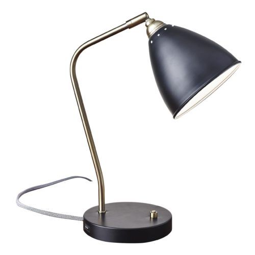 Adesso® Chelsea Black Desk Lamp-0
