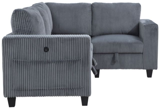 Homelegance® Walterboro 4-Piece Dark Gray L-Shape Sectional-3