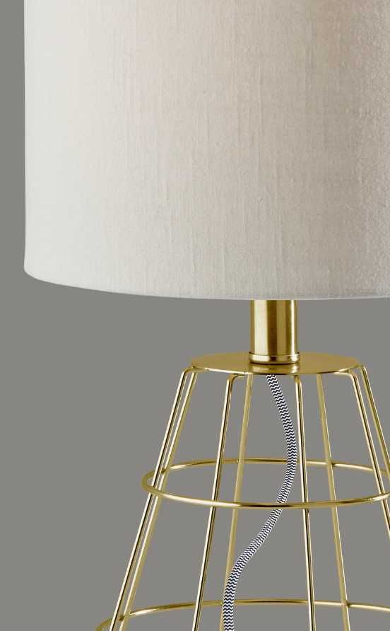 Adesso® Victor Antique Brass Table Lamp-1