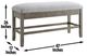 Steve Silver Co. Grayson Ash-Gray/Driftwood Storage Counter Bench-2