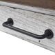 Steve Silver Co. Bear Creek Honey Smoke Sofa Table with White Base-2