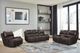 New Classic® Home Brookings Charcoal Manual Dual Reclining Sofa-1