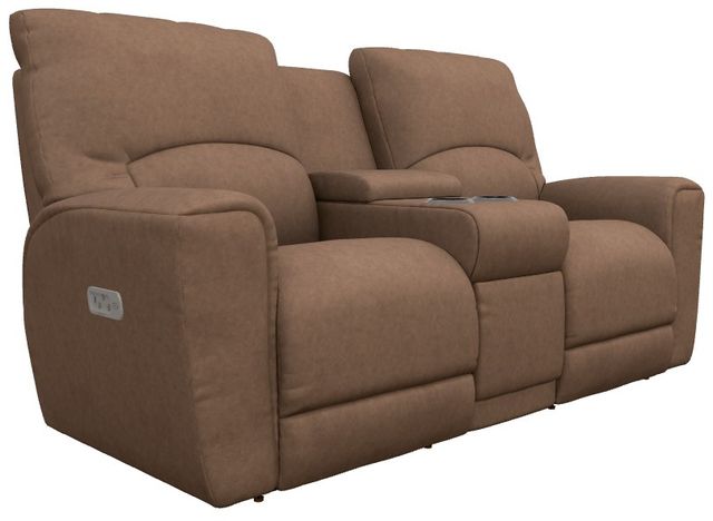 La-Z-Boy®  Cassian Tawny Power Reclining Loveseat with Console, Headrest, and Lumbar-0