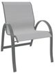 Telescope Casual Aruba Abalone/Graphite Aluminum/Fabric Outdoor Sling Stacking Arm Chair-0