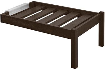 C R Plastics Tofino Chocolate Sectional Chaise Extension-0