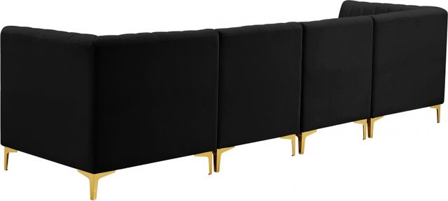 Meridian Furniture Alina Black Velvet Modular Sofa-2