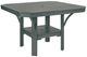 C R Plastics Slate Grey Square Dining Table-0