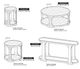 International Furniture Direct Balam Stained Dark Chairside Table-2