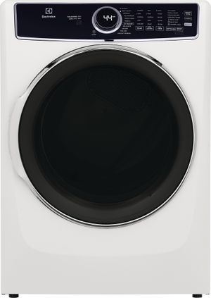 front view of the Electrolux 8.0 Cu. Ft. White Electric Dryer