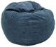 CordaRoy's® Blue Sueded Denim King Bean Bag-0