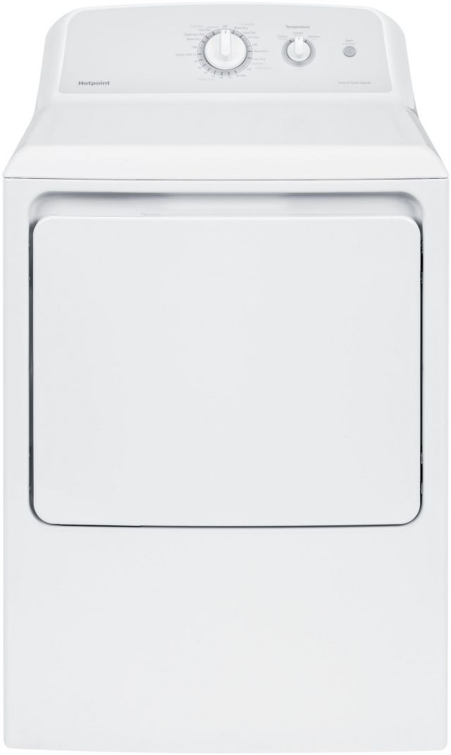 Hotpoint® 6.2 Cu. Ft. White Front Load Electric Dryer