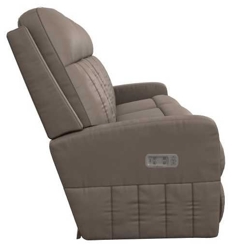 La-Z-Boy® Finley Stone Leather Power Wall Reclining Sofa with Headrest and Lumbar-3