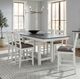 Liberty Furniture Brook Bay 7-Piece Carbon Gray/Textured White Gathering Trestle Dining Set-1
