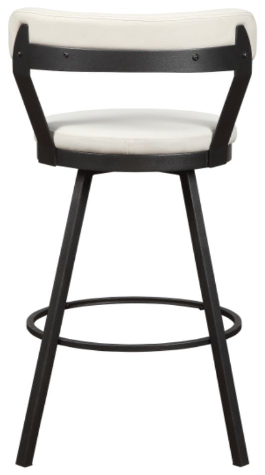 Homelegance® Appert Dark Gray/White Swivel Pub Height Chair-3