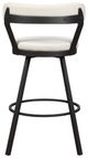 Homelegance® Appert Dark Gray/White Swivel Pub Height Chair-3