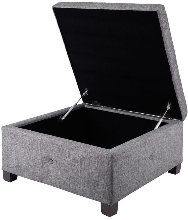 Olliix by Madison Park Charcoal Aspen Ottoman-0