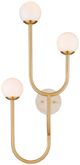 Currey & Company Highsmith Brass/White Right Wall Sconce-2