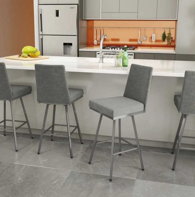 Amisco Customizable Linea Swivel Bar Stool-2