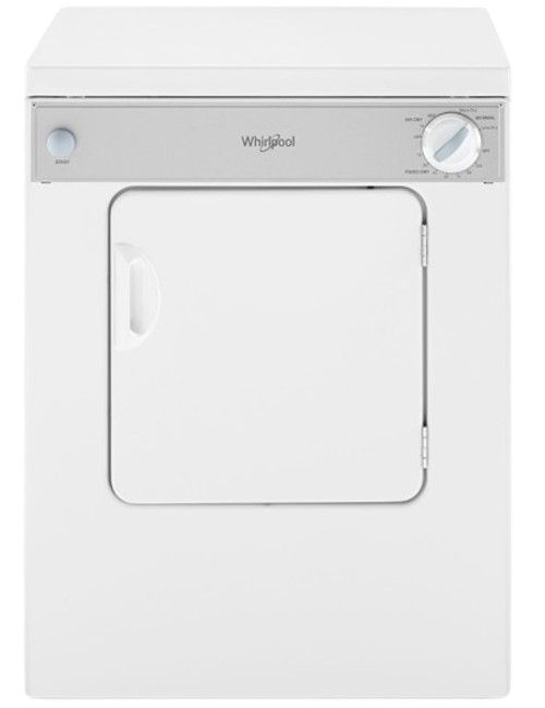 Whirlpool® 3.4 Cu. Ft. White Compact Front Load Electric Dryer-0