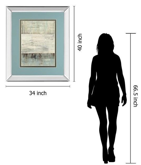 Classy Art Of Fog and Snow by Heather Ross Mirror Framed Wall Art-3