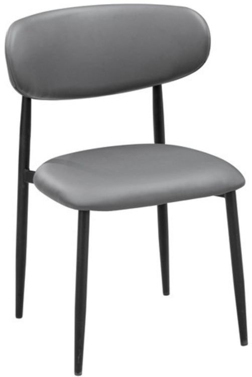 Cramco Lily Matte Black/Mushroom Dining Side Chair-0