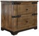 International Furniture Direct Parota Brown Nightstand-0