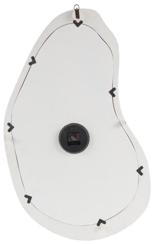 Deco Marche White Wavy Decorative Wall Clock-1
