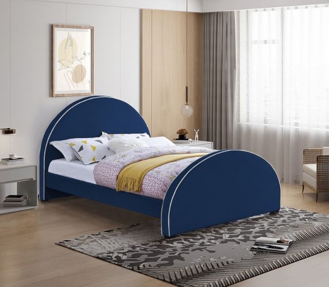 Meridian Furniture Brody Navy Full Bed-3