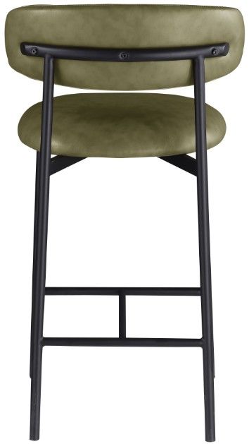 Meridian Furniture Lupita Olive/Matte Black Counter Stool-3