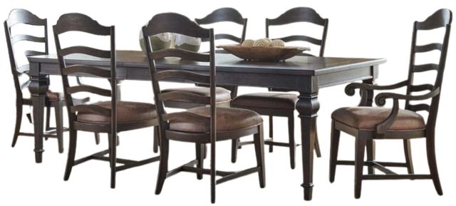 Liberty Furniture Paradise Valley 7-Piece Saddle Brown/Tobacco Alternate Dining Table Set-0