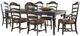 Liberty Furniture Paradise Valley 7-Piece Saddle Brown/Tobacco Alternate Dining Table Set-0