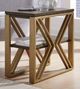 Null Furniture 1321 Brass/Cocoa End Table-0