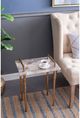 A & B Home Blue Agate Side Table -3