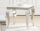Coaster® Luna Glass Top End Table with Chrome Stainless Steel Legs-1