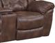 HomeStretch Frontier Espresso Manual Reclining Loveseat with Console-2