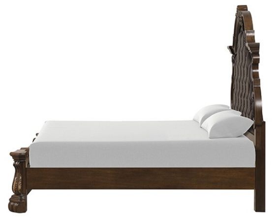 Furniture of America® Leovanni Dark Brown Queen Panel Bed-2