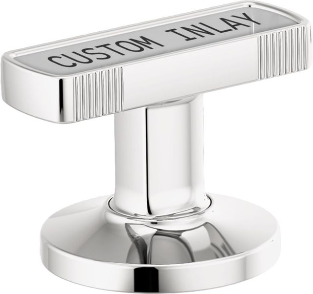 Brizo Kintsu® Polished Chrome Widespread Lavatory Knob with Custom Inlay Handle Kit-0