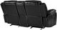 Homelegance® Bastrop Black Double Manual Glider Reclining Loveseat-3
