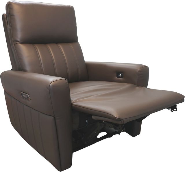 UltraComfort™ Warmth Collection Cinder Cocoa Medium Power Recliner with Heat and Adjustable Headrest-3
