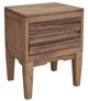 International Furniture Direct Parota Nova Cappuccino Brown 2-Drawer Nightstand-0
