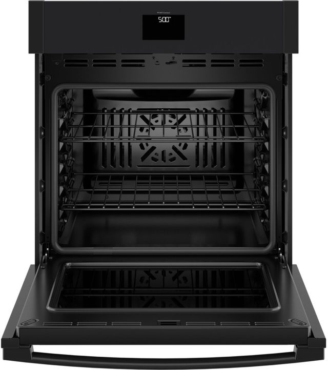 GE® 27" Black Single Electric Wall Oven-2